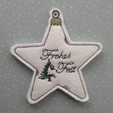 Stickdatei - Christbaumschmuck STERNE Single Line - Sewando