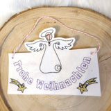 Stickdatei - Türhänger ENGEL (in je 2 Größen) - Sewando