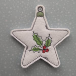 Stickdatei - Christbaumschmuck STERNE Single Line - Sewando
