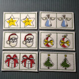 Stickdatei - DO-MI-NO Spiel "Weihnachten"