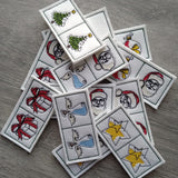 Stickdatei - DO-MI-NO Spiel "Weihnachten"