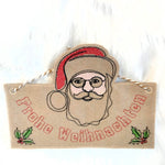 Stickdatei - Wimpel & Türhänger SANTA (in je 2 Größen) - Sewando