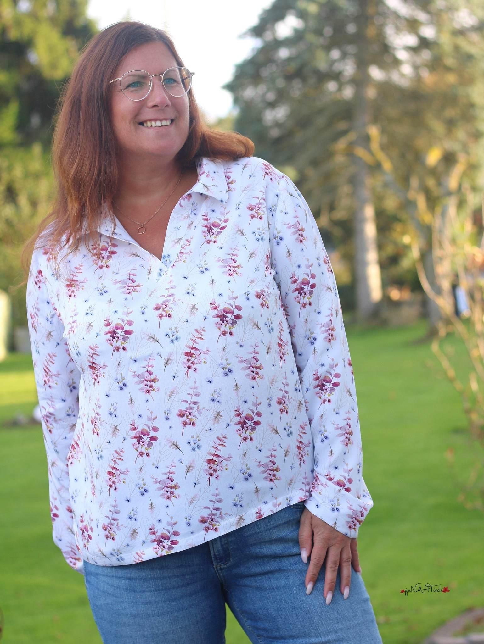 Schnittmuster Blusenshirt WEIDACH 1 - Webware Gr. 34-54 + Videoanleitung : - Sewando