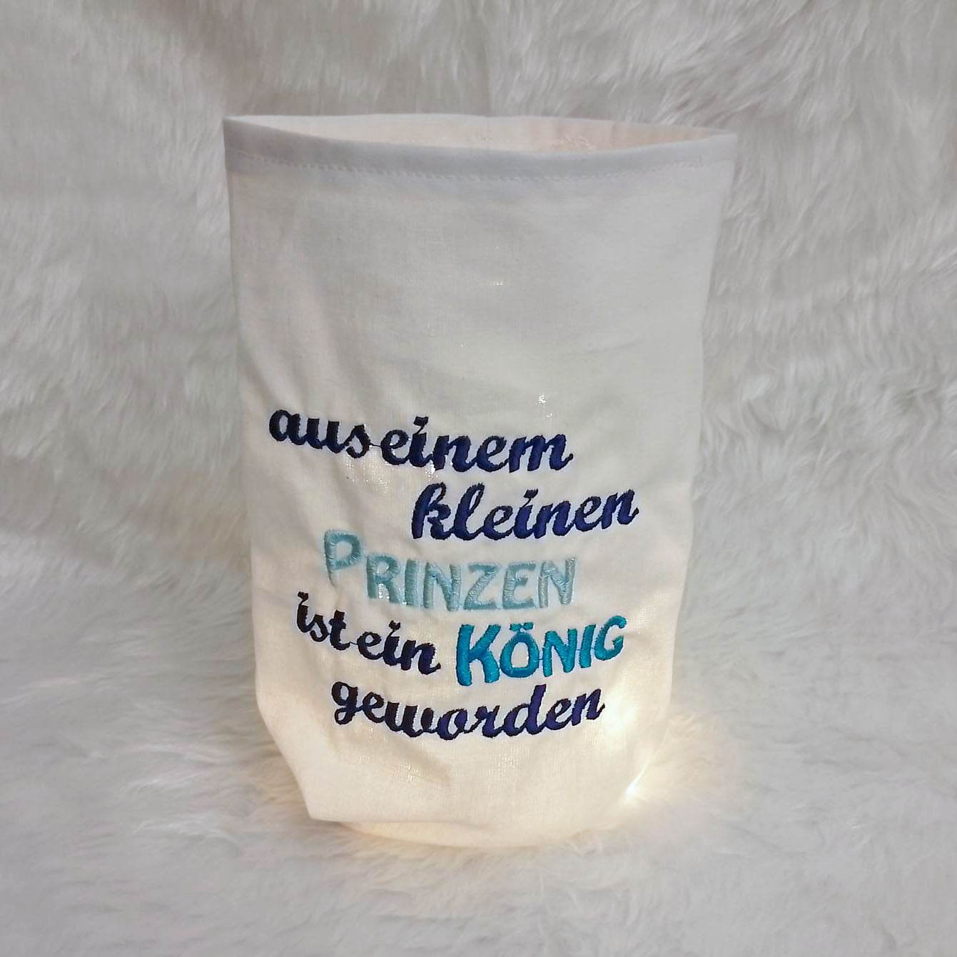 7x Stickdatei ITH Kronenkissen Prinz - Sewando