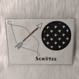 Stickdatei - Sternzeichen Single Line - Sewando