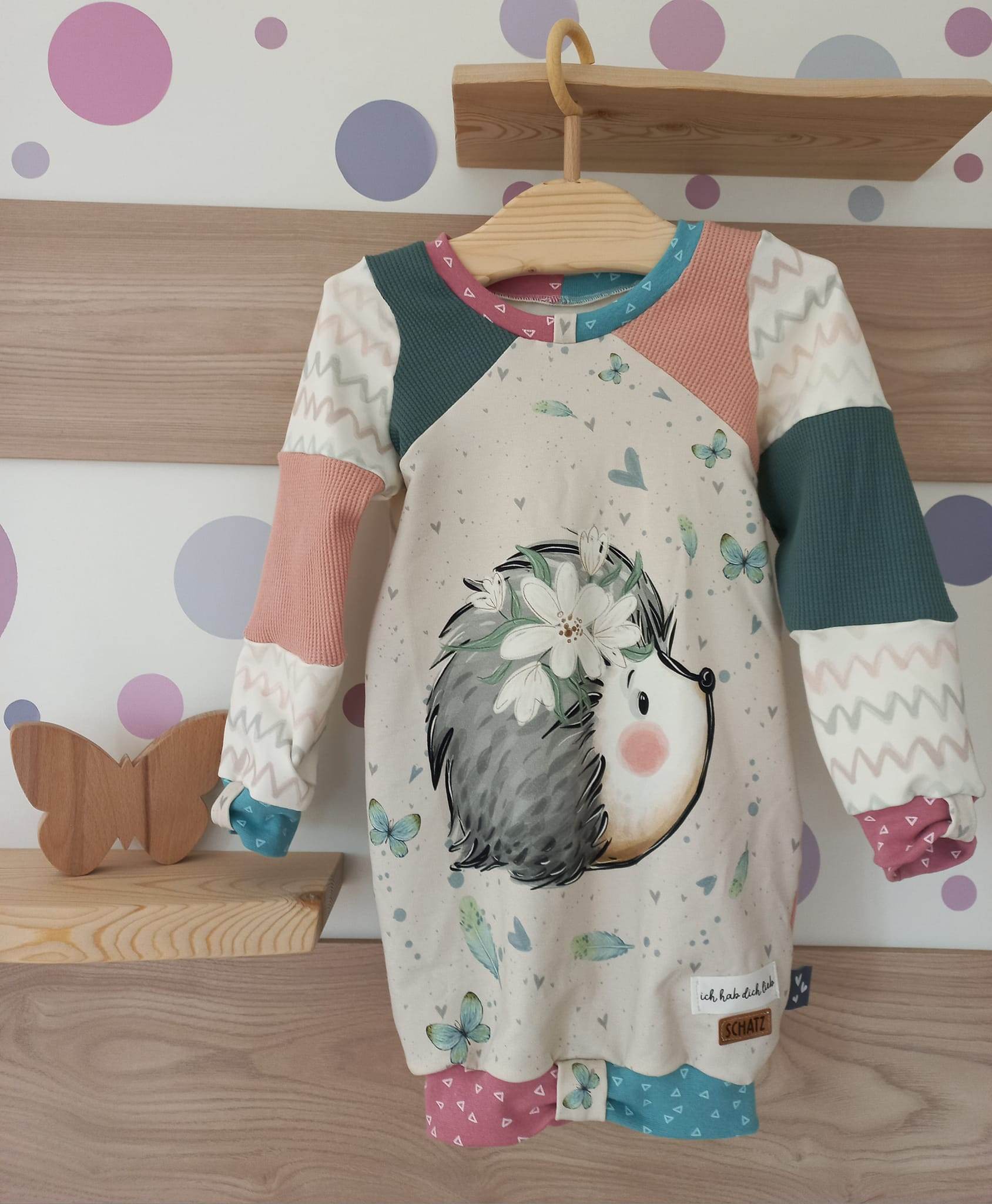 Schnittmuster *Big Grid Hoodiekleid Ballonkleid* #Kleid Gr. 62-176 - Sewando