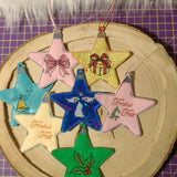 Stickdatei - Christbaumschmuck STERNE Single Line - Sewando