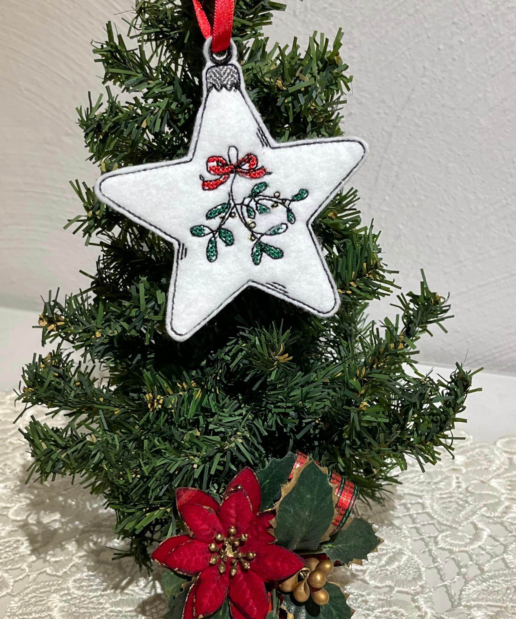 Stickdatei - Christbaumschmuck STERNE Single Line - Sewando