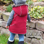 Lieblingsweste mit Kapuze, Loop, abnehmbarer Kapuze - C: Familien-Sparpaket für 69cm-140cm Körpergröße - Sewando