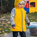 Lieblingsweste mit Kapuze, Loop, abnehmbarer Kapuze - C: Familien-Sparpaket für 69cm-140cm Körpergröße - Sewando