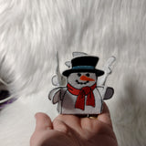 Stickdatei - Teelichthalter "Schneemänner"