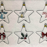 Stickdatei - Christbaumschmuck STERNE Single Line - Sewando
