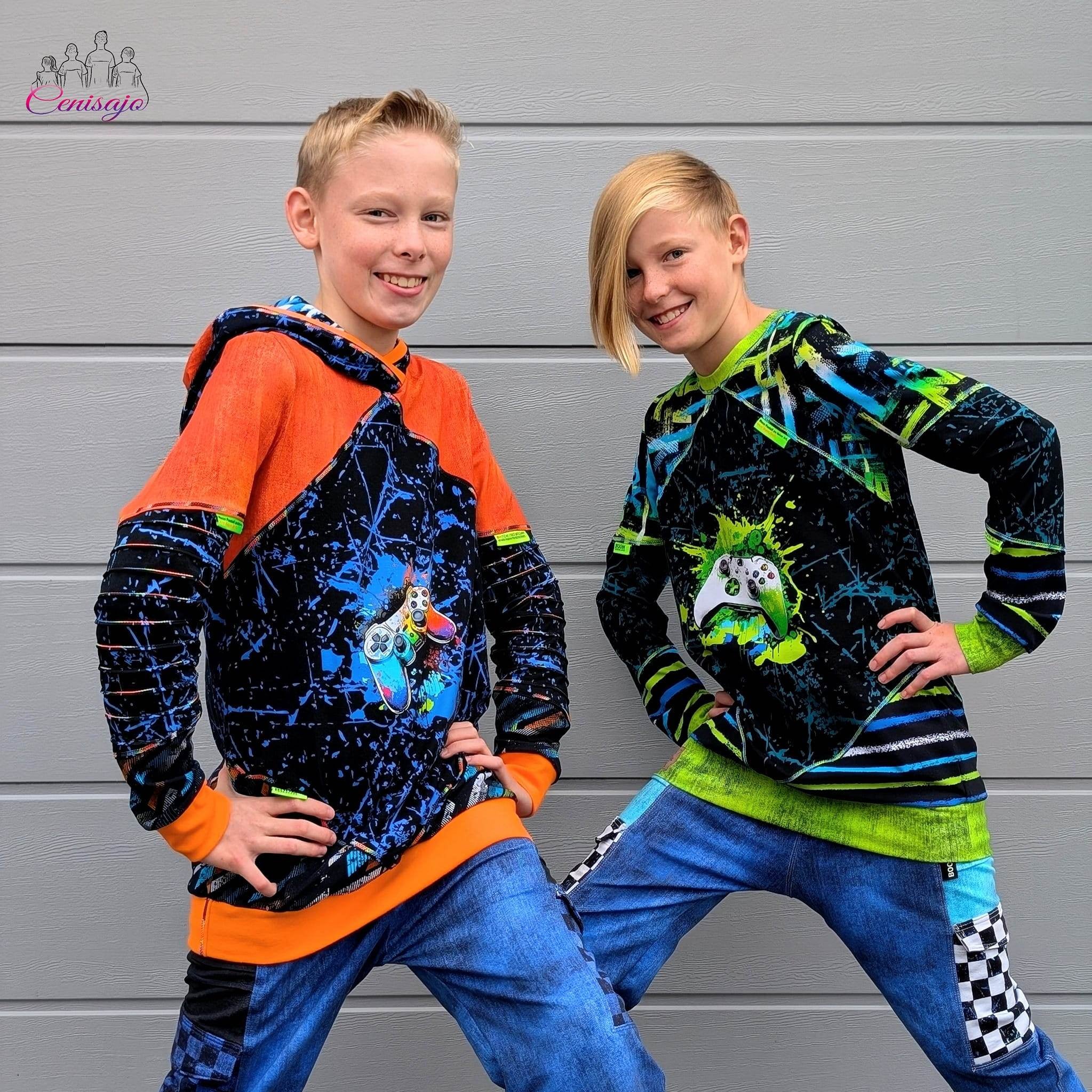 Schnittmuster *Big Grid Hoodie* UNISEX Gr. 62-176 - Sewando