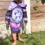 Schnittmuster *Big Grid Hoodiekleid Ballonkleid* #Kleid Gr. 62-176 - Sewando