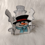Stickdatei - Teelichthalter "Schneemänner"