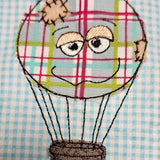 Stickdatei "Heißluftballon" in 3 Größen & 2 Versionen