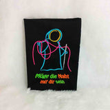 5x Stickdatei "Naht mit dir" ITH Schild, Mugrug, Solodatei