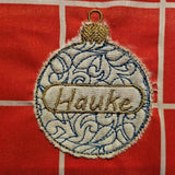 Stickdatei - 8 Christbaumkugeln personalisierbar - Sewando