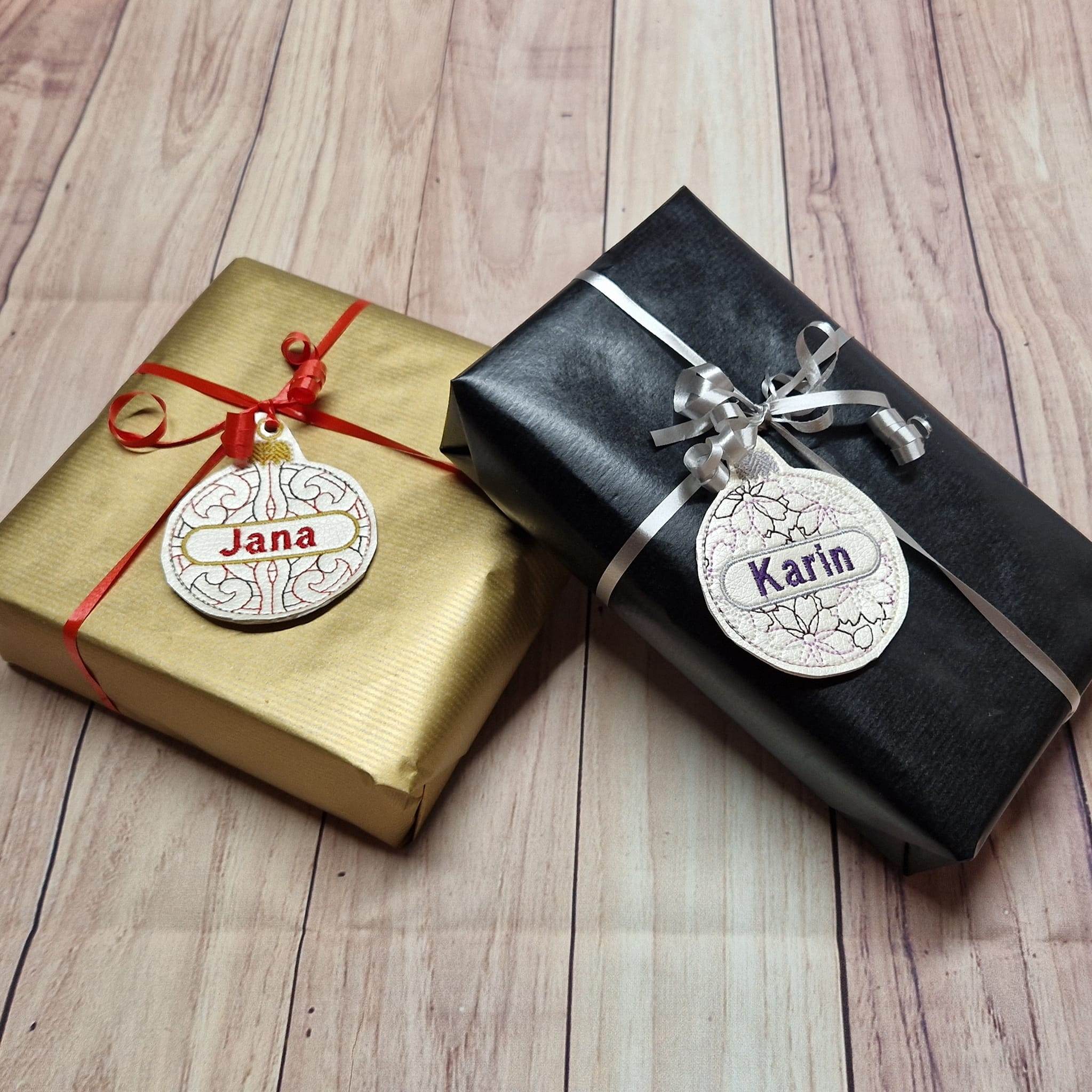 Stickdatei - 8 Christbaumkugeln personalisierbar - Sewando