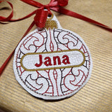Stickdatei - 8 Christbaumkugeln personalisierbar - Sewando