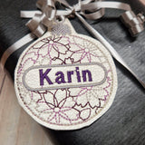 Stickdatei - 8 Christbaumkugeln personalisierbar - Sewando