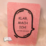Digistamp Klar, mach ich ...Plotterdatei, Sublimation, Drucken, ! - Sewando