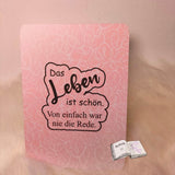 Digistamp Das Leben ist schön Plotten, Sublimation, Drucken ! - Sewando