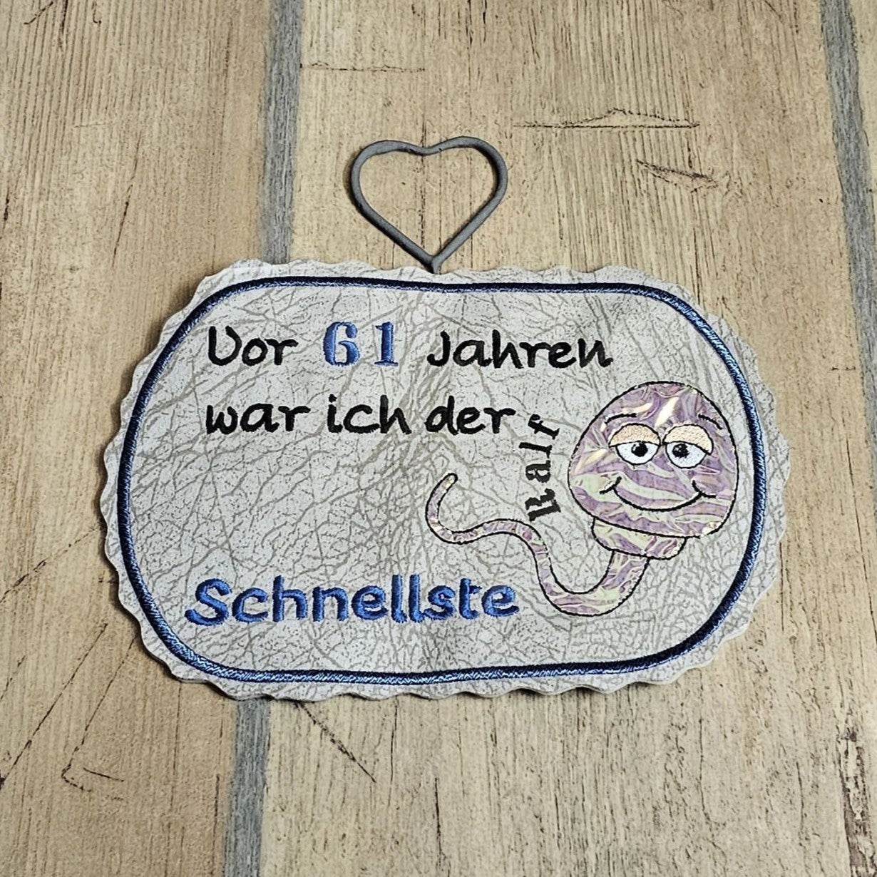 Stickdatei - Spermium (in 3 Versionen) personalisierbar - Sewando