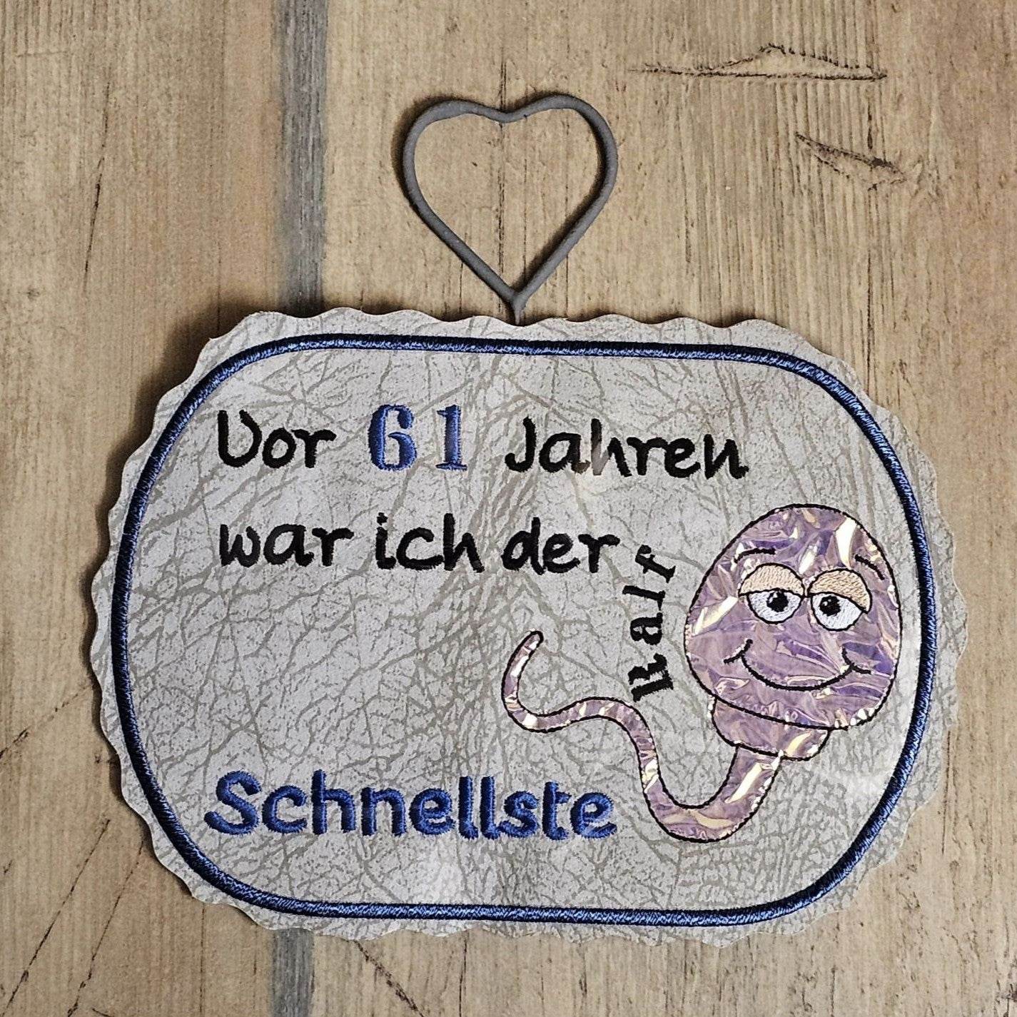 Stickdatei - Spermium (in 3 Versionen) personalisierbar - Sewando