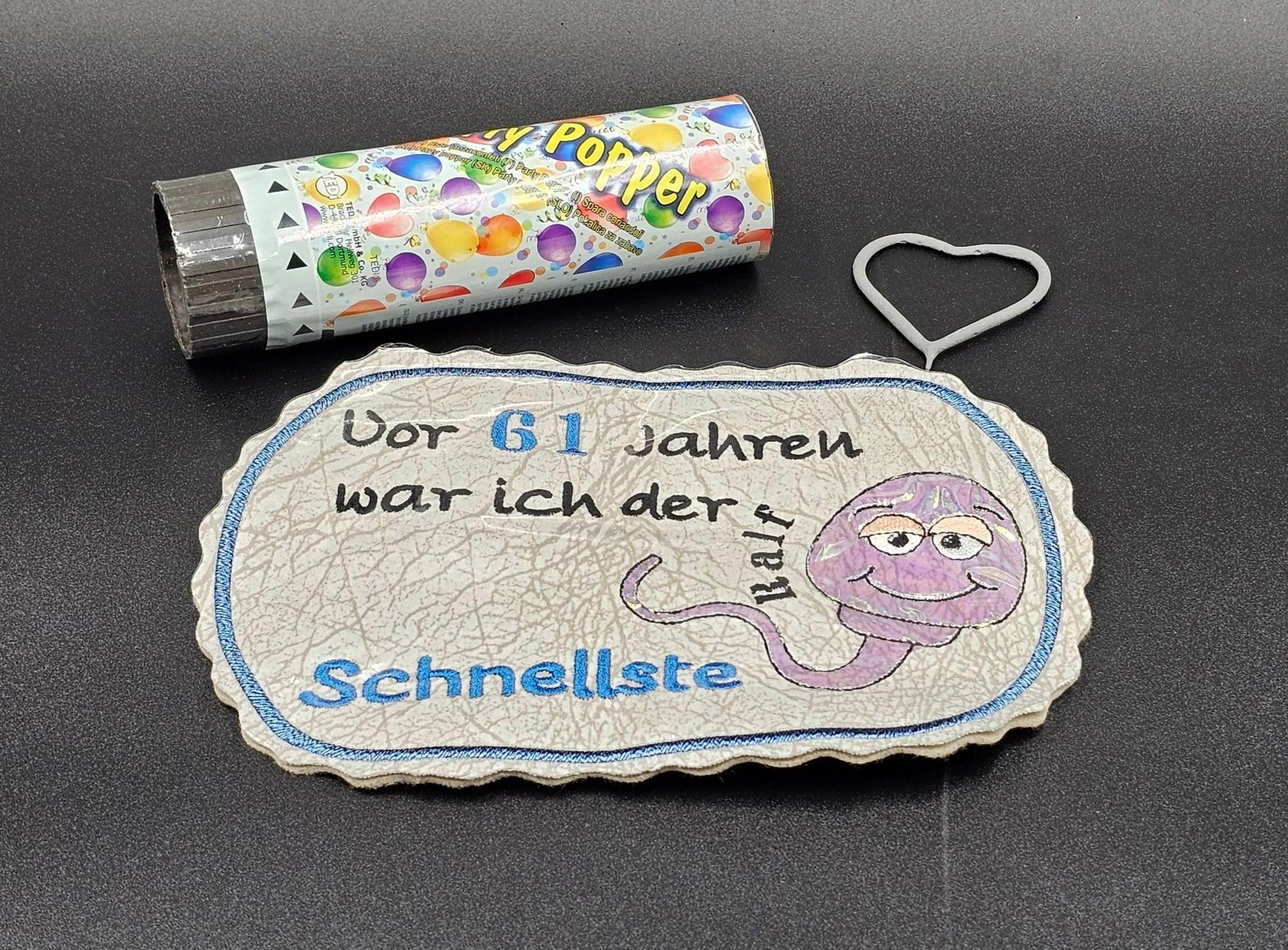 Stickdatei - Spermium (in 3 Versionen) personalisierbar - Sewando