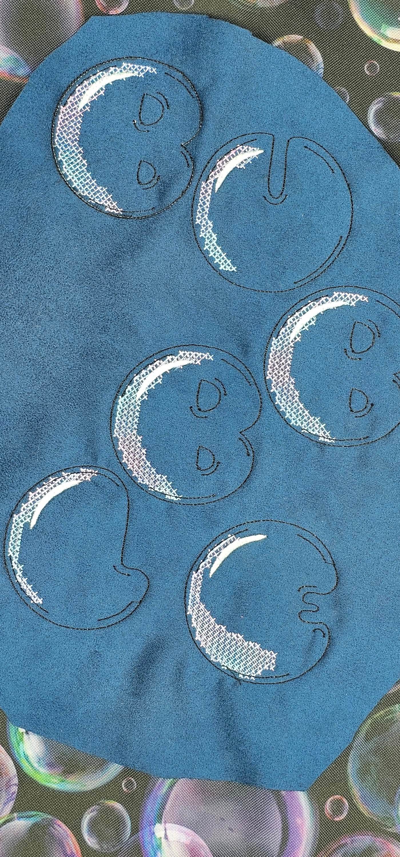 Stickdatei - BUBBLE Alphabet A-Z - Sewando