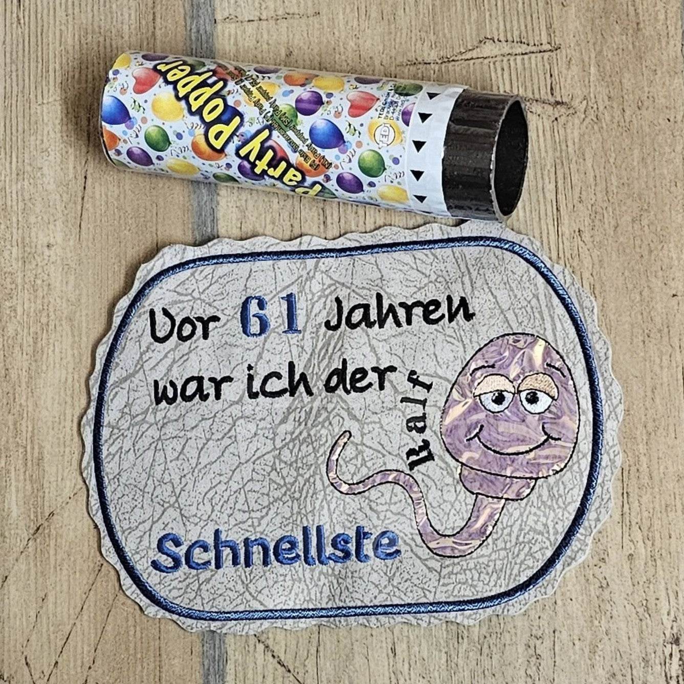 Stickdatei - Spermium (in 3 Versionen) personalisierbar - Sewando