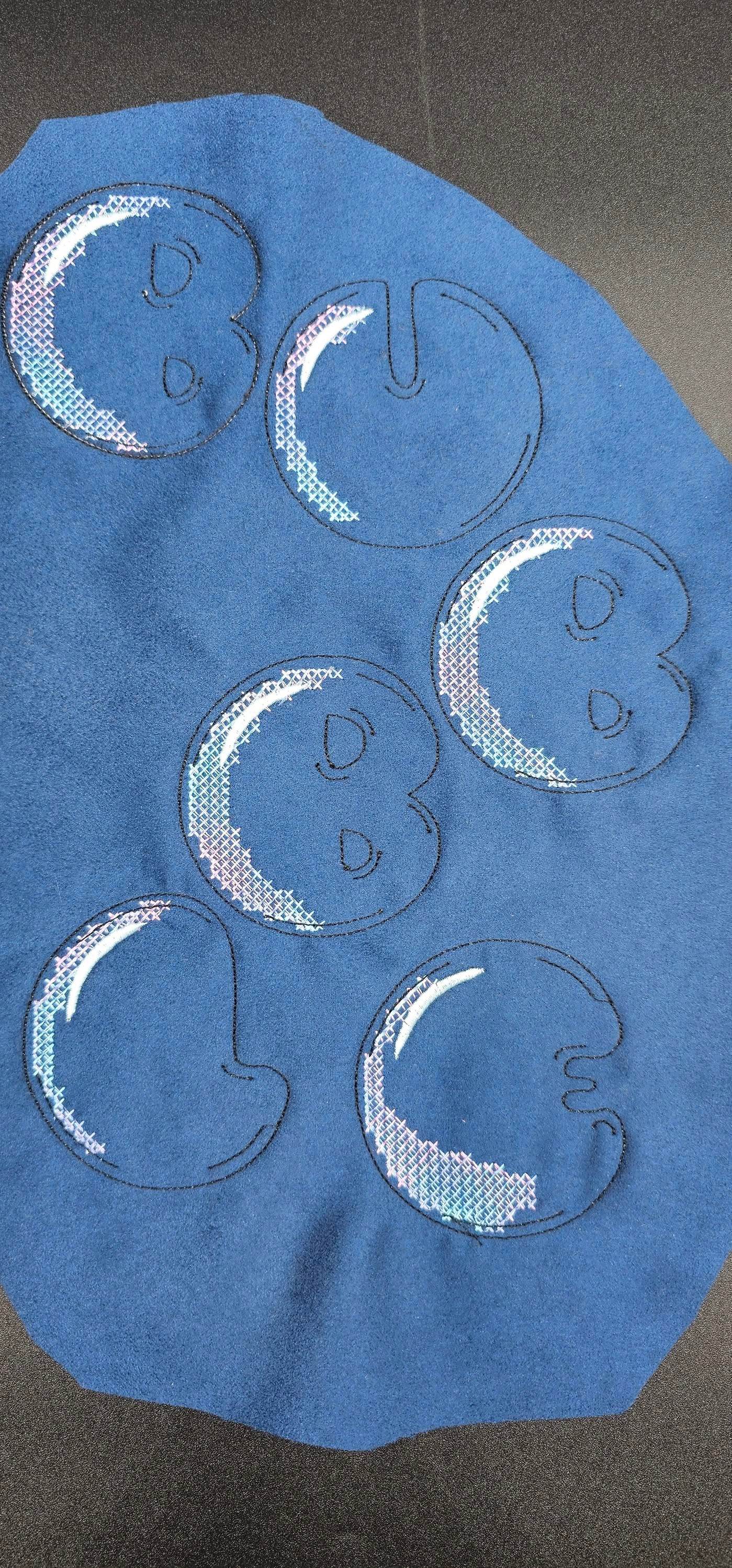 Stickdatei - BUBBLE Alphabet A-Z - Sewando