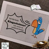 Plotterdatei Ich bin kein Klugscheisser Plotten, Sublimation, Drucken, Digistamp, - Sewando