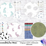 31 Digipaper Geometrische Hasen. Für Folie und Papier - Sewando