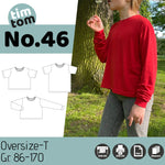 Schnittmuster timtom No.46 Oversize-Tee Gr. 86-170 - Sewando