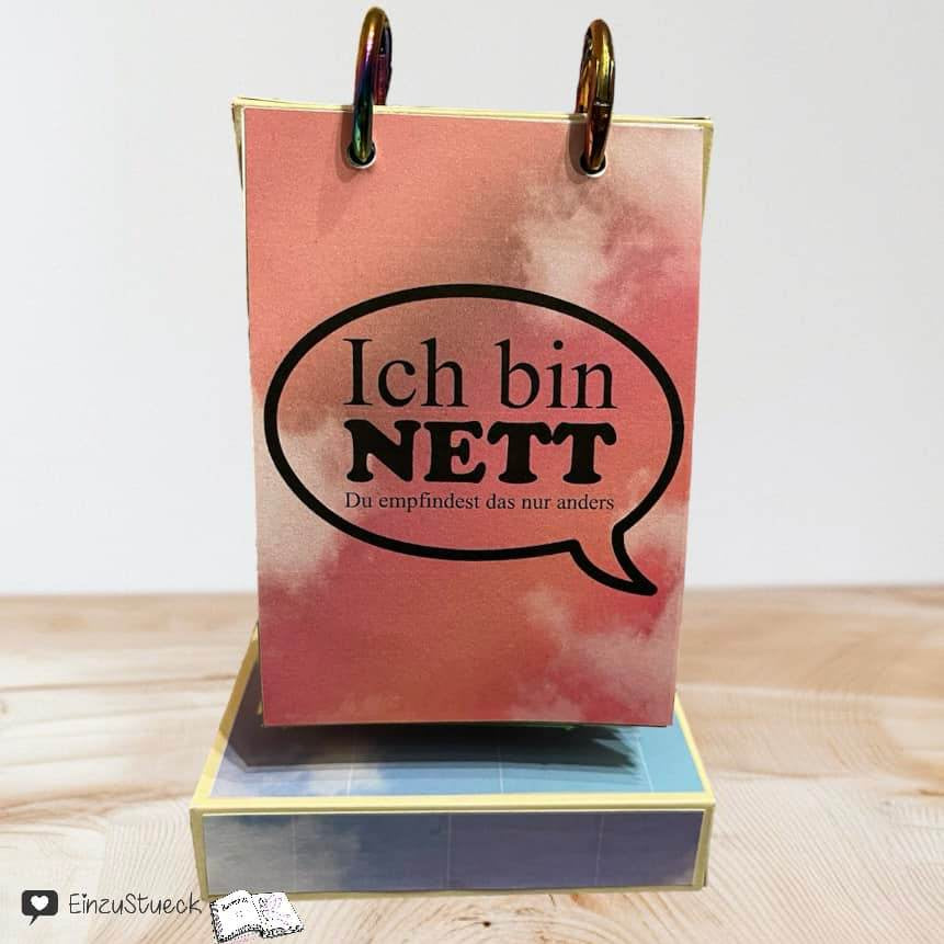 Digistamp Ich bin nett Plotterdatei, Sublimation, Drucken, ! - Sewando