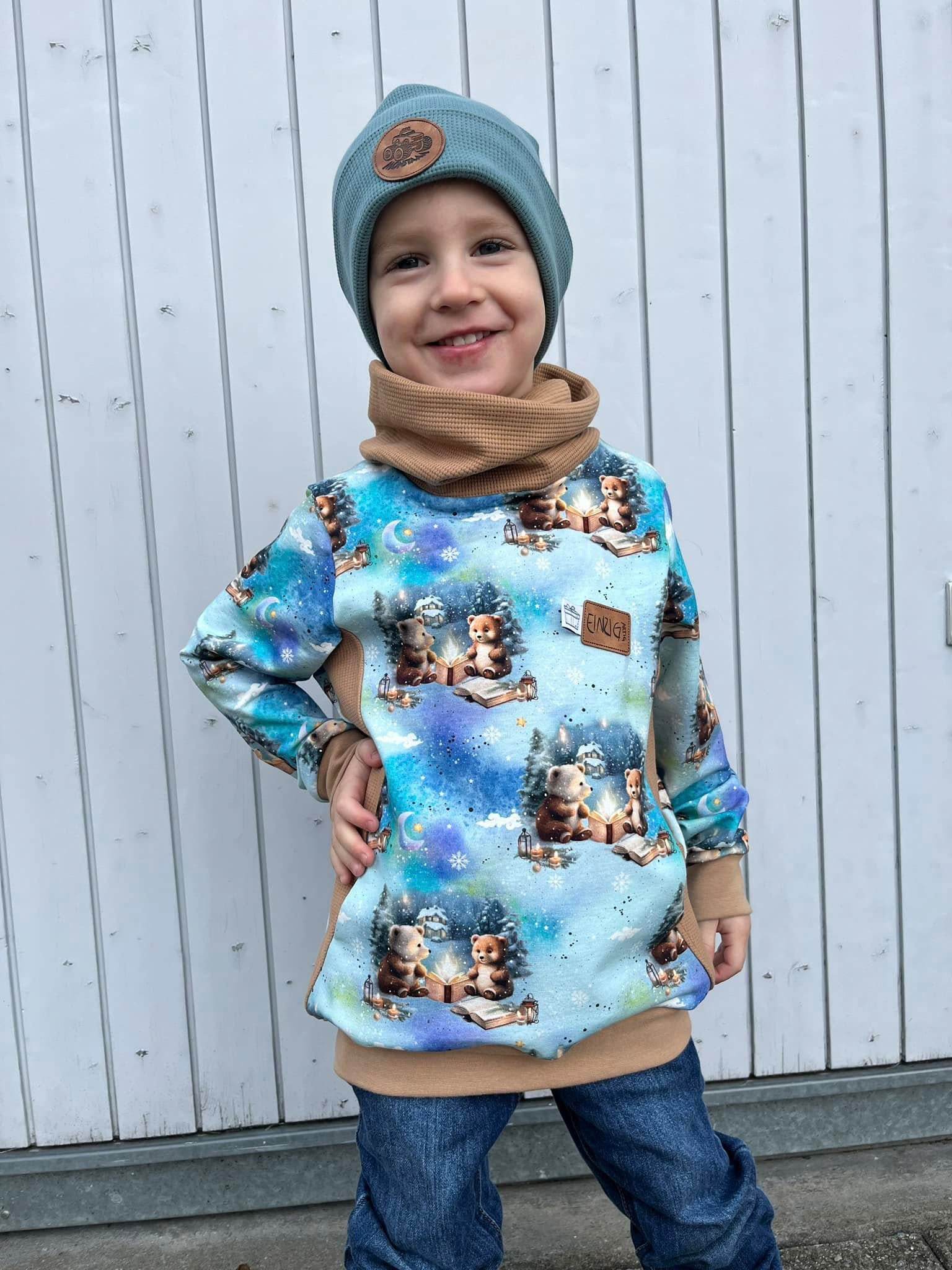 Täschli-Pulli, Schnittmuster Grösse 50-164 - Sewando