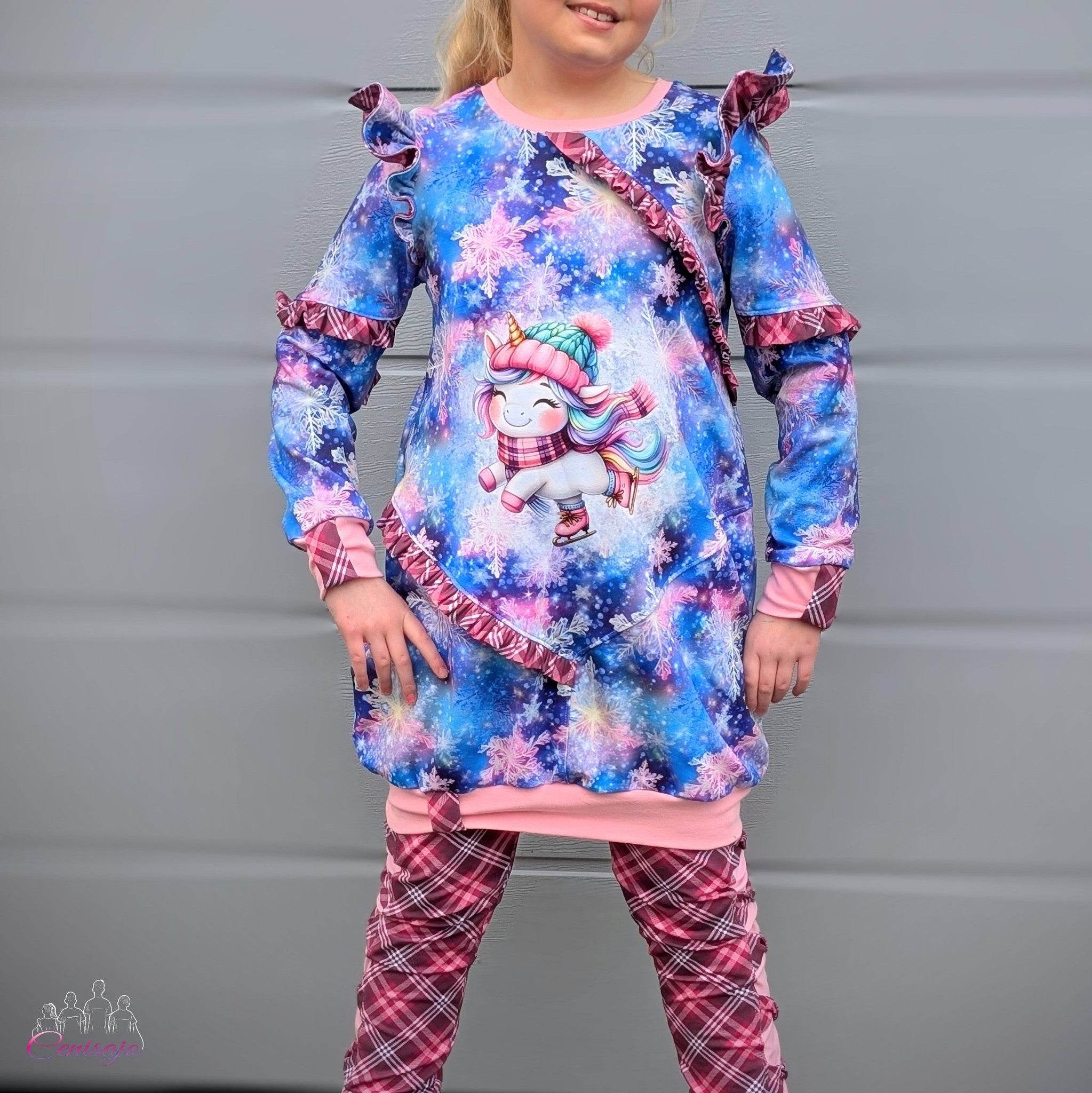 Schnittmuster *Big Grid Hoodiekleid Ballonkleid* #Kleid Gr. 62-176 - Sewando