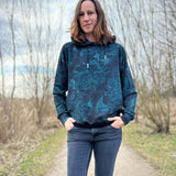 Schnittmuster Longhoodie LARINO Gr. 32-56 inkl. gratis Plotterdatei : - Sewando
