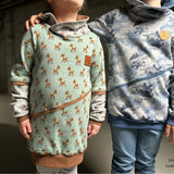 "Winter-Hoodie/Winter-Kleid" ein Schnittmuster in den Größen  80-170