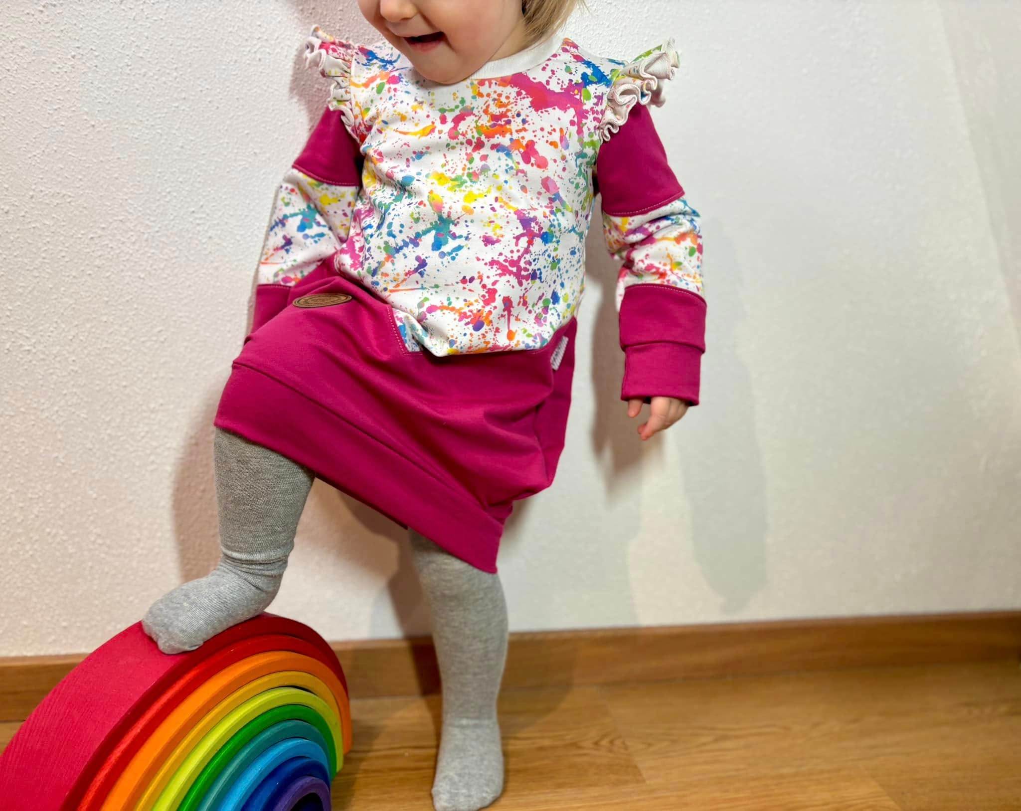 Schnittmuster *Big Grid Hoodiekleid Ballonkleid* #Kleid Gr. 62-176 - Sewando