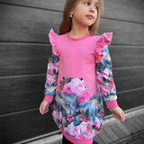 Schnittmuster *Big Grid Hoodiekleid Ballonkleid* #Kleid Gr. 62-176 - Sewando
