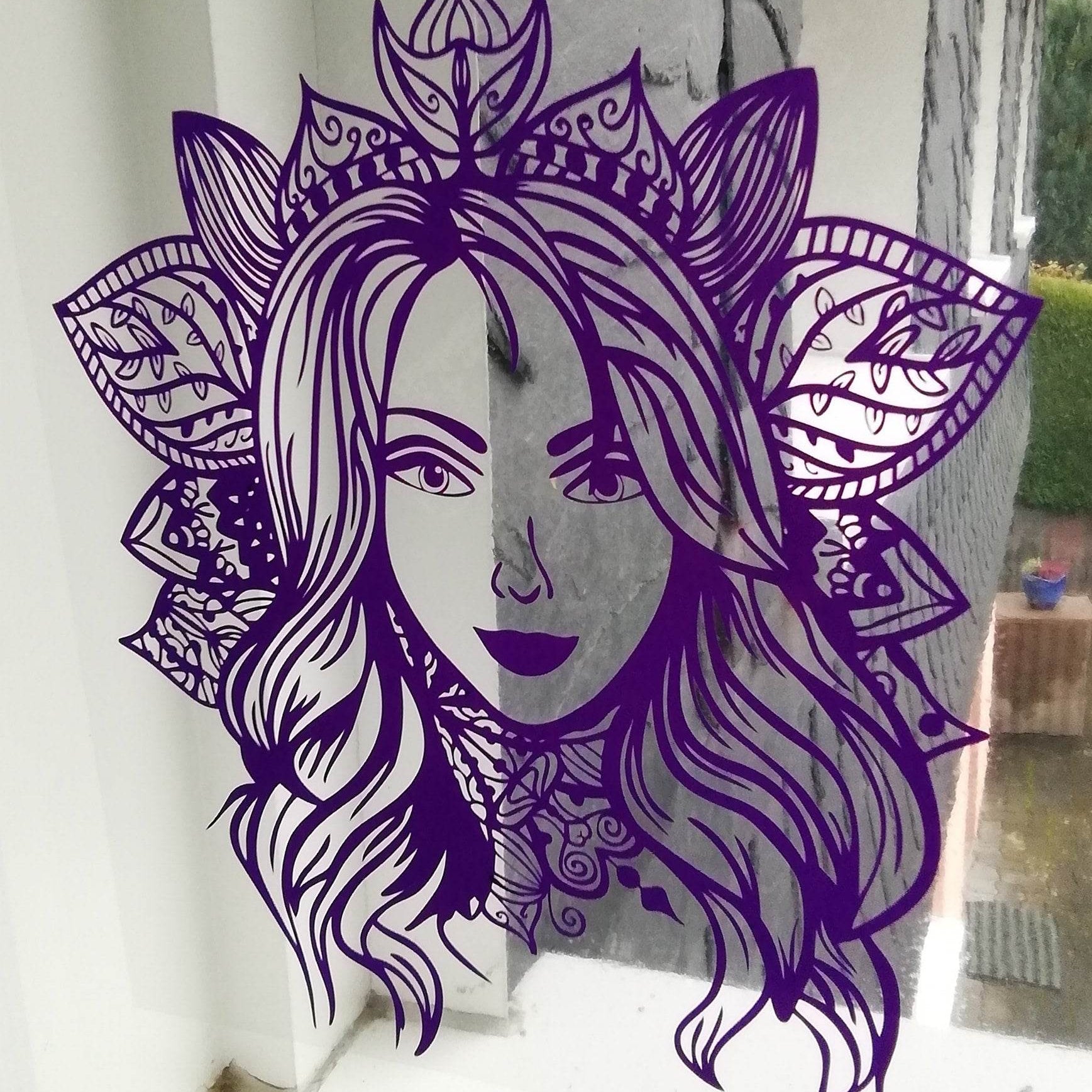 Foliendatei Mandala Style Frau - Sewando