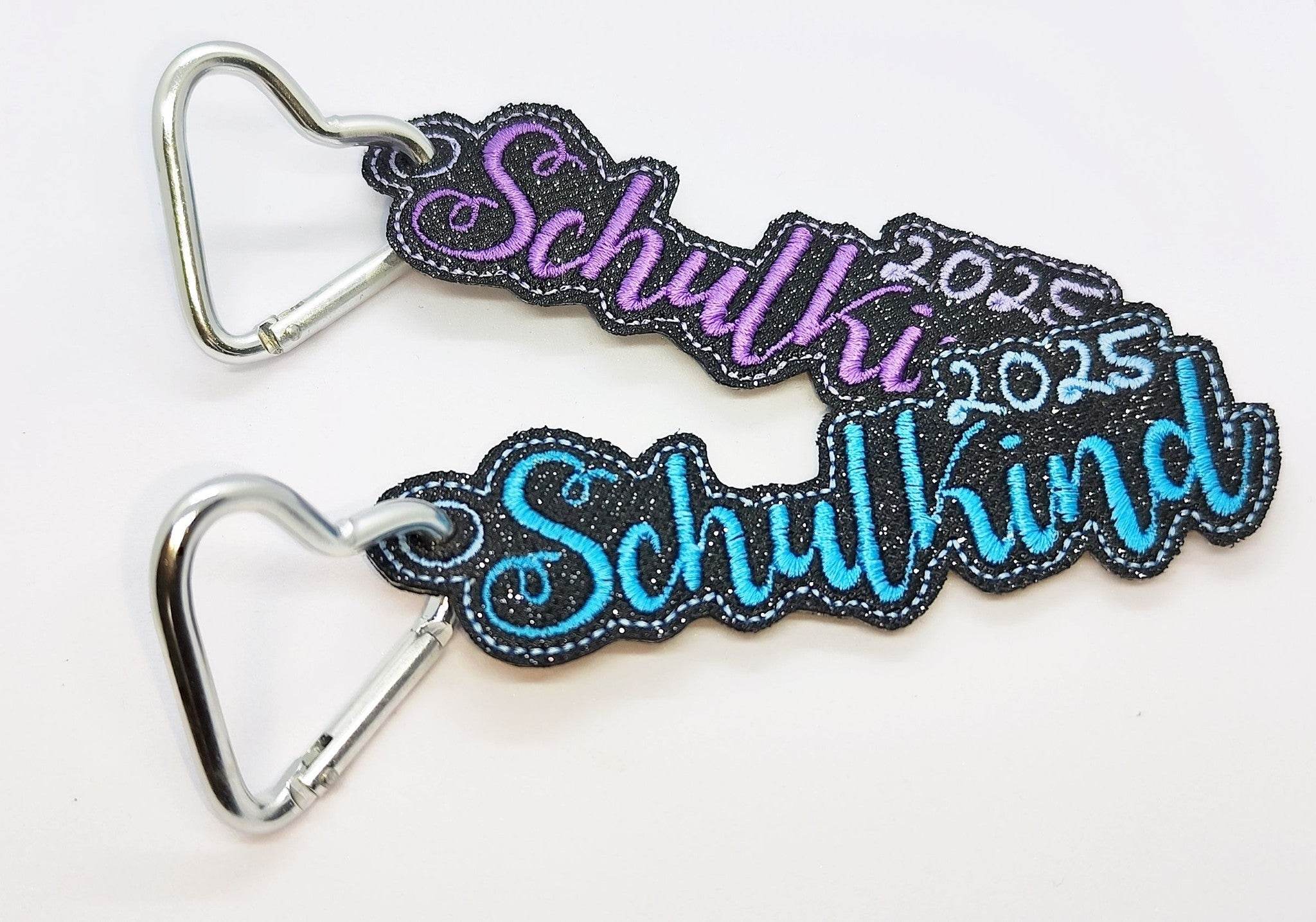 Stickdatei Anhänger Schulkind & Schultüte 2025 - Sewando
