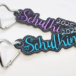 Stickdatei Anhänger Schulkind & Schultüte 2025 - Sewando