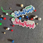 Stickdatei Anhänger Schulkind & Schultüte 2025 - Sewando