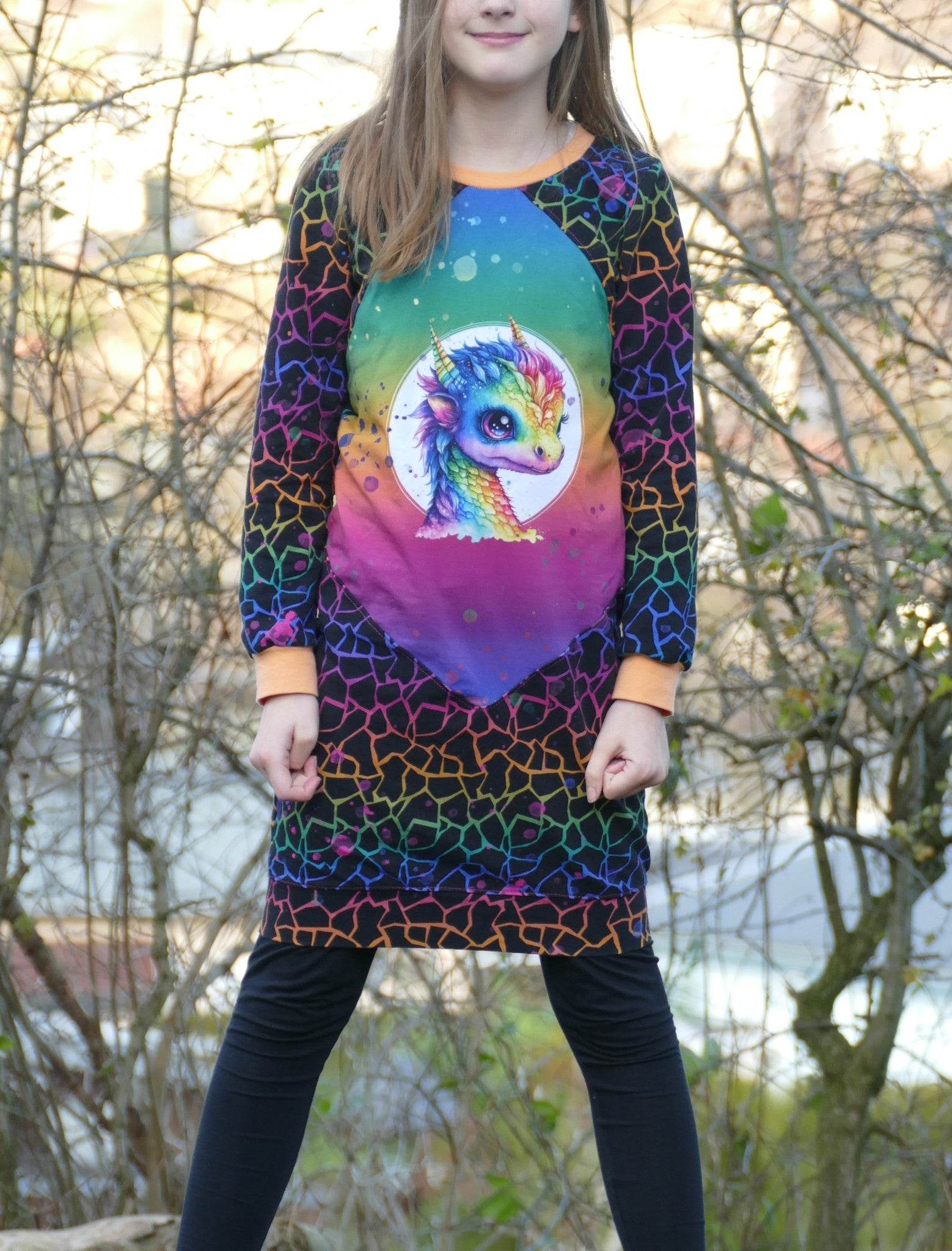 Schnittmuster *Big Grid Hoodiekleid Ballonkleid* #Kleid Gr. 62-176 - Sewando