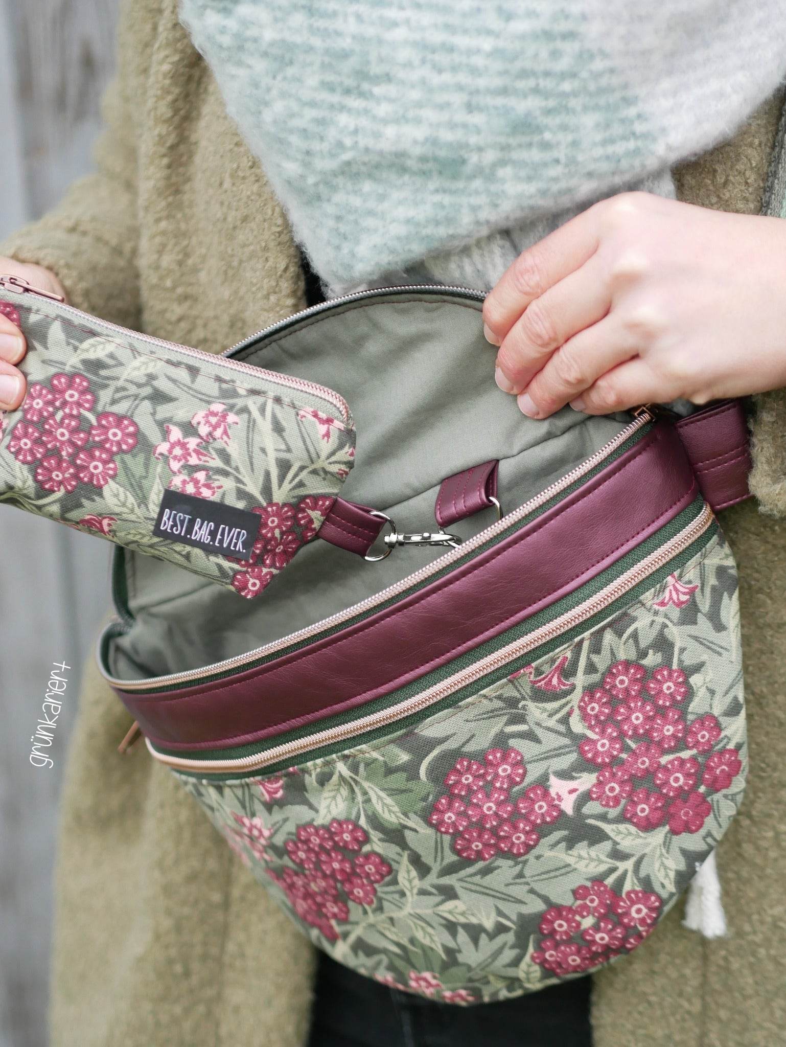 Schnittmuster Crossbag FannyPack SUTRI + Videoanleitung : - Sewando