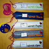 Stickdatei - DU-Riegel Hüllen "Schwangerschaft & Geburt"